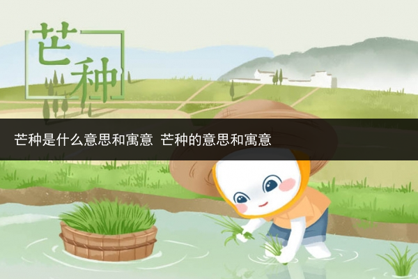 芒種是什么意思和寓意 芒種的意思和寓意