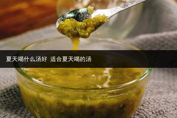 夏天喝什么湯好 適合夏天喝的湯
